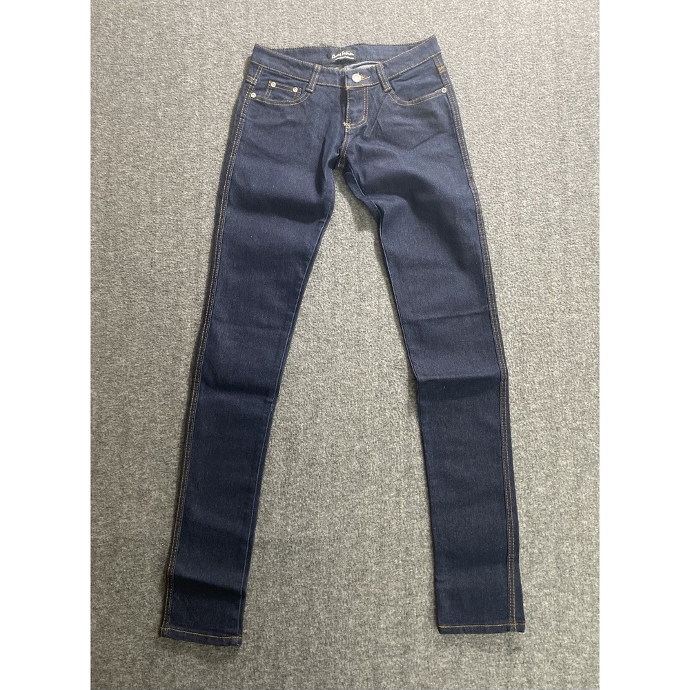 Chuns Fashion Dark Wash Blue Denim Skinny Jeans Size 27
